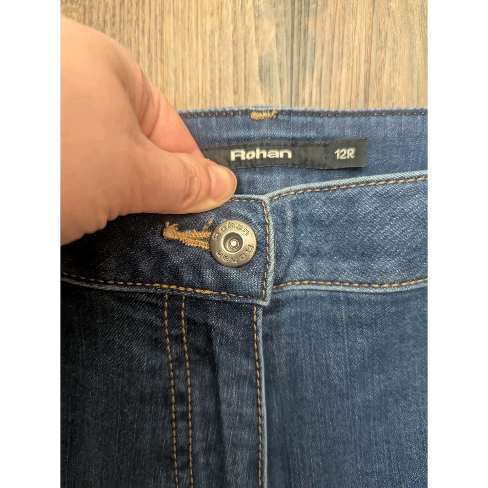Rohan Jeans Womens 12 Regular Blue Flex Jeans Slim Cut Medium Wash Denim - Picture 3 of 10